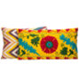 Sunflower Summer Silk Suzani Cushion, thumbnail 5 of 5