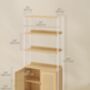 Six Tier Bookcase Metal Frame Tall Bookshelf, thumbnail 12 of 12