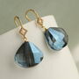 Art Deco Peacock Drop Earrings, thumbnail 6 of 9