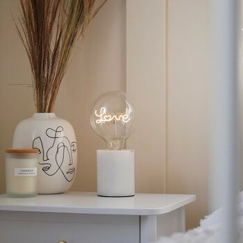 LED Neon Bulb With Table Lamp Bright Ideas Collection, 7 of 9