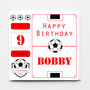 Happy Birthday Football Greeting Card, thumbnail 3 of 6