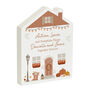 Personalised Pumpkin Autumnal Wooden House Ornament, thumbnail 5 of 5