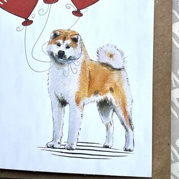 Japanese Akita Valentine's Day Card, 3 of 3