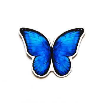 Lepidoptera Blue Morpho Butterfly Sticker, 2 of 5