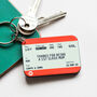 Personalised Train Ticket Keyring For Mum, thumbnail 3 of 4