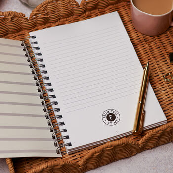 Personalised Floral Panel Combined Diary And Notebook Great Teacher Gift, 12 of 12
