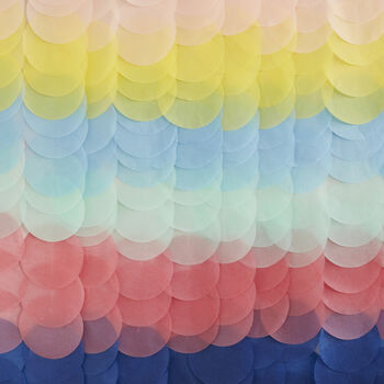 Rainbow Tissue Paper Disc Party Backdrop, 2 of 2
