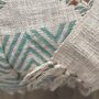 Block Printed Colourful Cotton Sofa Throw, thumbnail 3 of 11