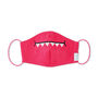 Pink Toothy Dinosaur Adult Face Mask, thumbnail 3 of 4