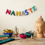 Fair Trade Letter Garland Namaste Eco Felt Decor 95cm, thumbnail 2 of 5