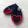 Child's Heart Tipped Handmade Mittens, thumbnail 8 of 12