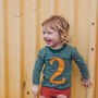 Age/Number Kids Birthday T Shirt, thumbnail 4 of 6