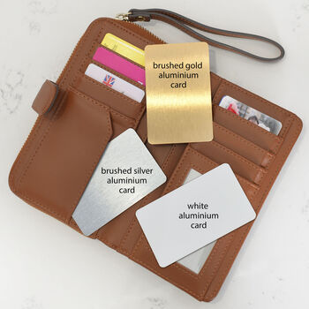 Personalised Wallet Or Purse Metal Message Cards, 4 of 6