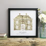 Personalised Vintage Map House Print, thumbnail 2 of 7