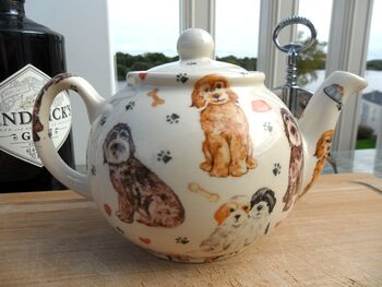 Two Cup Teapot In Cockerpoo Design, 12 of 12