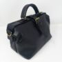 Small Black Doctor Bag Crossbody Handheld, thumbnail 2 of 6