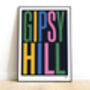 Gipsy Hill Typographic Art Print, thumbnail 3 of 8
