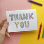 Colour In Thank You Notelets, thumbnail 6 of 6