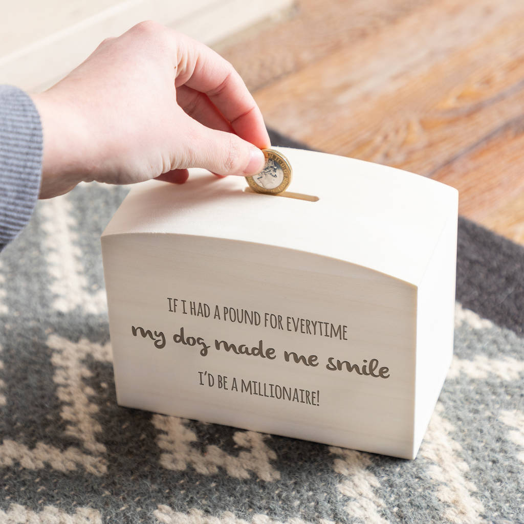 Personalised If I Had A Pound Money Box By Mirrorin