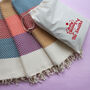 High Quality Soft Cotton Throw, Personalised Gift, thumbnail 2 of 12