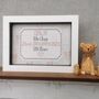 Framed Gift With Birth Details Embroidered Baby Gift, thumbnail 1 of 12