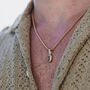 Silver Blue Diamond Pendant Necklace Chain For Men, thumbnail 6 of 12