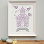 Personalised Christening With Godparents Framed Print, thumbnail 4 of 6