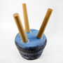 Large Blue Composite Planter With Stand, thumbnail 8 of 9