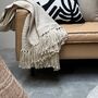Ivory White Solid Throw, thumbnail 1 of 3
