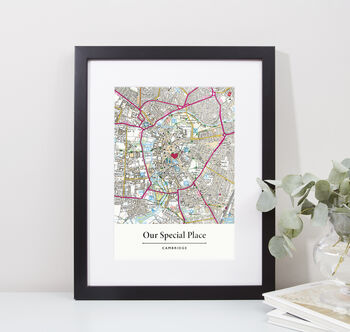 Our Special Place Personalised Map Print, 9 of 10