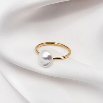 Gold Baroque Pearl Ring, 2 of 2