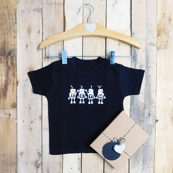 Father And Child Robot T Shirt Set, 5 of 5