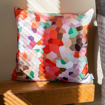 Blush Patterned Cushion Cover, 2 of 5