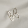 Recycled Sterling Silver Link Studs, thumbnail 1 of 4