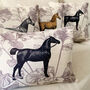 Vintage Equestrian Horse Cushion Cover, thumbnail 1 of 7