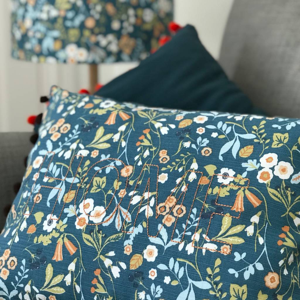 floral cushion