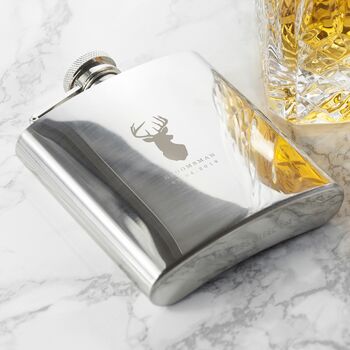 Stag Hip Flask, 4 of 10