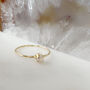 Delicate Rose Quartz Stacking Ring, thumbnail 3 of 10