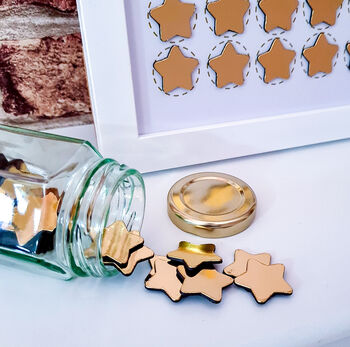 Kids Magnetic Reward Chart With Gold Star Magnets, 2 of 2