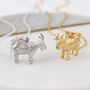 Gold Plated Or Silver Chinese Year Of The Goat Necklace, thumbnail 1 of 3