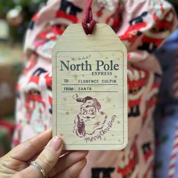 Wooden Name Tag For Christmas Sack Or Stocking, 11 of 11