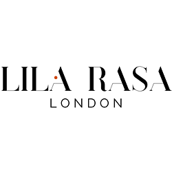 Logo of Lila Rasa London handcrafted jewellery with semi precious gemstones. 