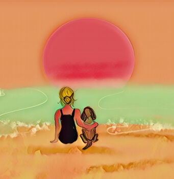 Me And My Dog Wild Swims Card, 2 of 2