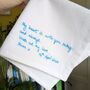Personalised Sympathy Handkerchief With Handwritten Message, thumbnail 3 of 8