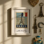 Personalised Travel Destination Papercut Stamp Print, thumbnail 2 of 9