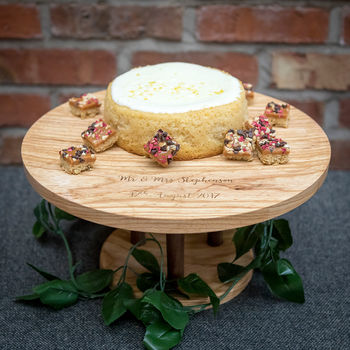 Personalised Wooden Cake Stand, 2 of 5