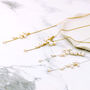 Delicate Black Or White Pearl Waterfall Necklace, thumbnail 9 of 12