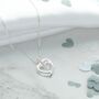 Double Linked Heart Necklace, thumbnail 1 of 2