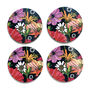 Poppy Coasters Boxed Set Of Four Round Heat Resistant, thumbnail 6 of 10