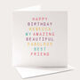 Amazing Best Friend Birthday Card, thumbnail 1 of 4